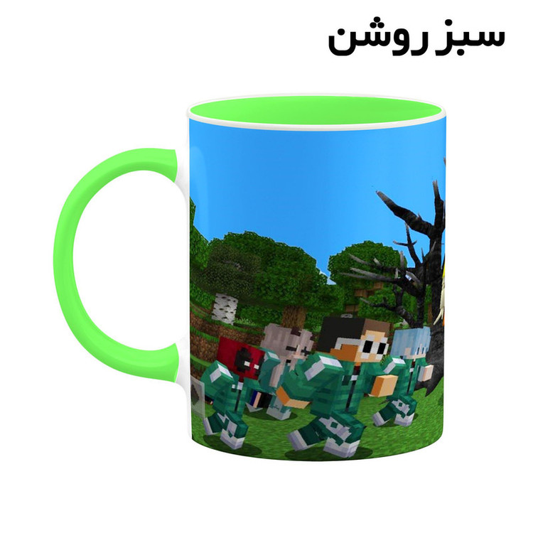 فاکس شاپ ماگ کاکتی طرح ماینکرافت minecraft مدل mgh41108