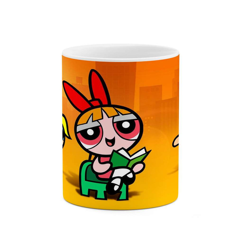 فاکس شاپ ماگ کاکتی مدل کارتون The Powerpuff Girls کد mgh23456