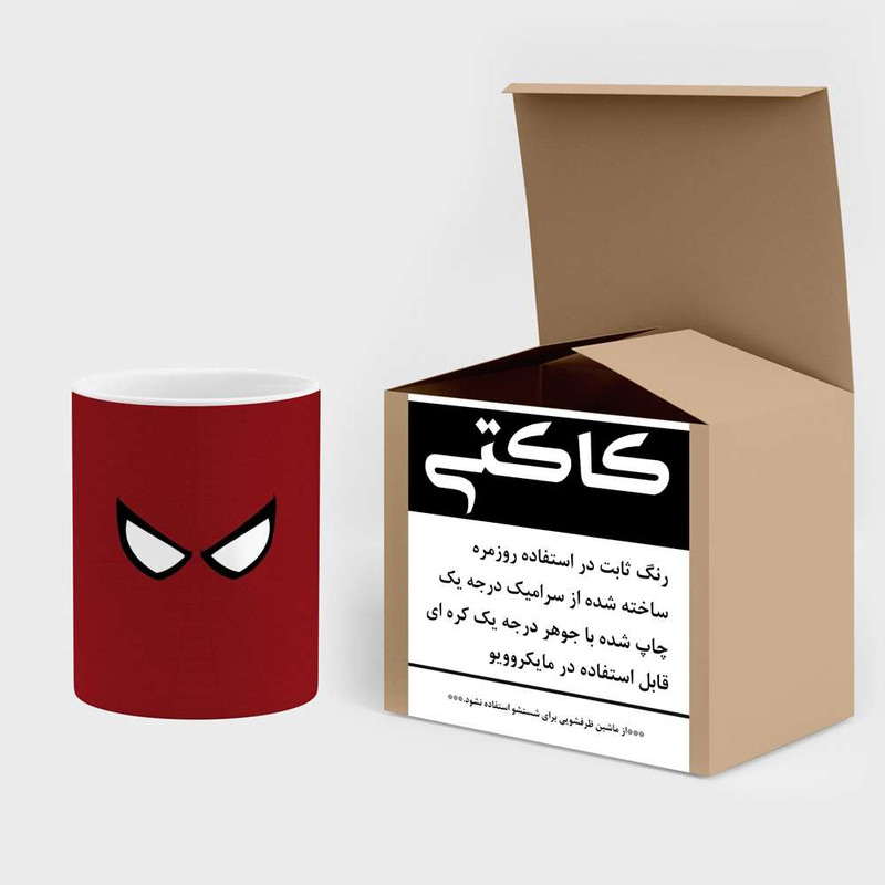 فاکس شاپ ماگ کاکتی مدل کارتون Spider Man کد mgh23180