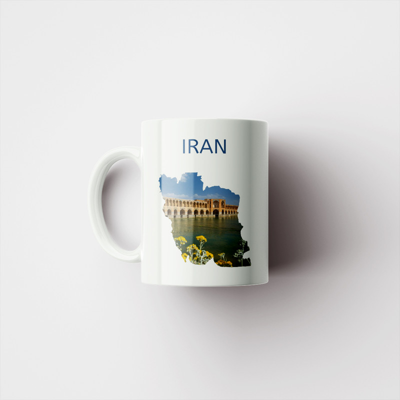 فاکس شاپ ماگ پادآفرین مدل نقشه ایران کد PM4211