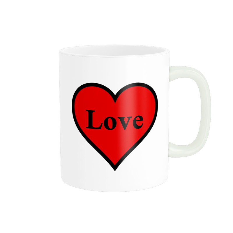 فاکس شاپ ماگ پاد آفرین مدل فانتزی طرح قلب عشق love کد p11803