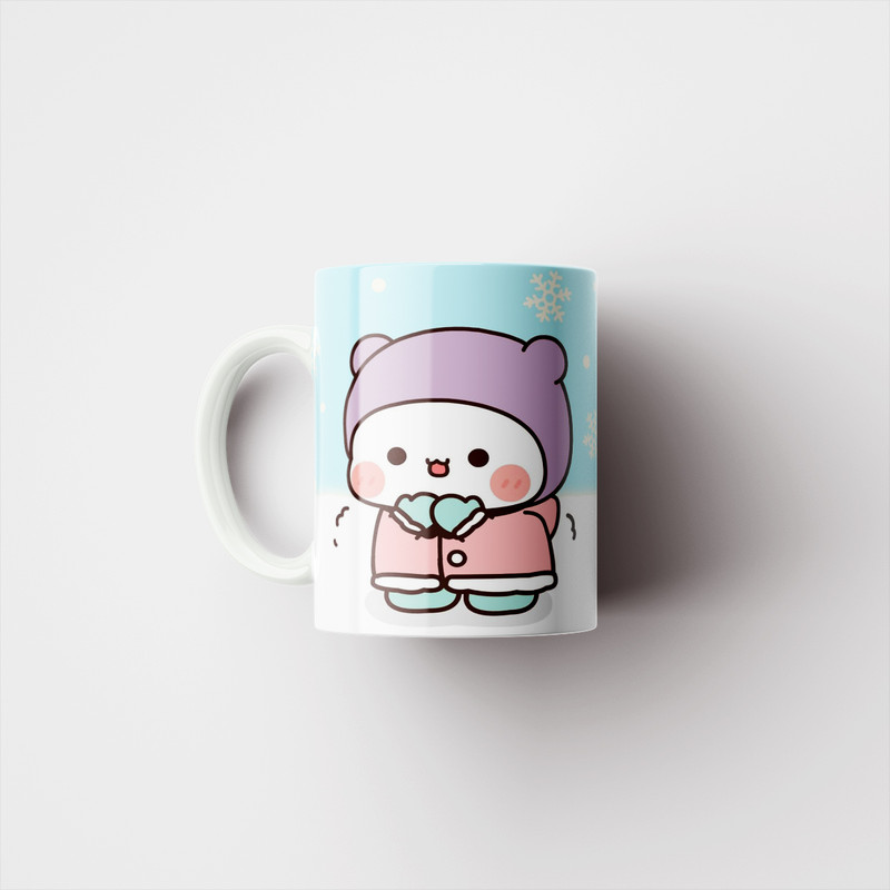 فاکس شاپ ماگ پاد آفرین مدل فانتزی طرح عروسکی زمستونی ناز و کیوت کد p12069