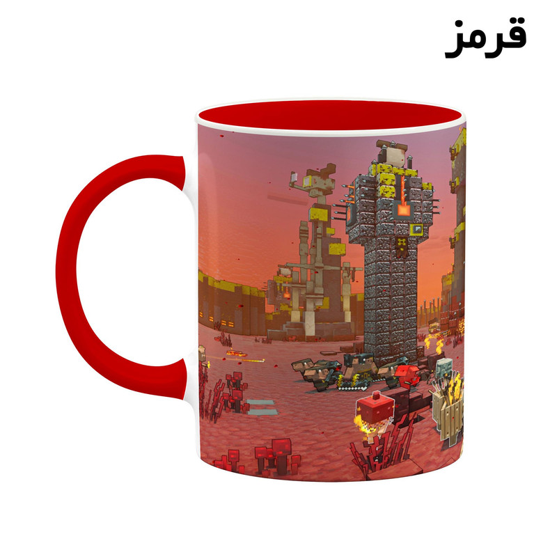 فاکس شاپ  ماگ کاکتی طرح ماینکرافت minecraft مدل mgh41422