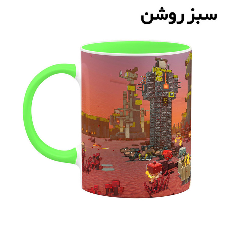 فاکس شاپ ماگ کاکتی طرح ماینکرافت minecraft مدل mgh41422