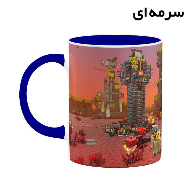 فاکس شاپ ماگ کاکتی طرح ماینکرافت minecraft مدل mgh41422