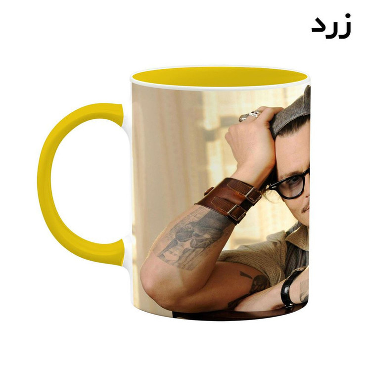 فاکس شاپ ماگ کاکتی طرح جانی دپ Johnny Depp مدل mgh26488