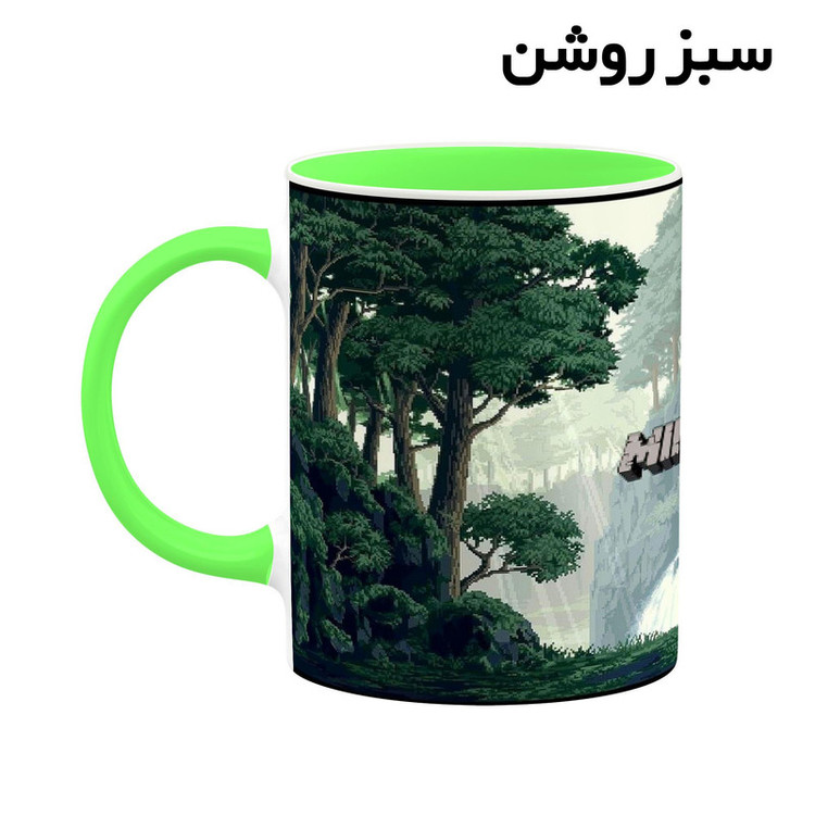 فاکس شاپ ماگ کاکتی طرح ماینکرافت minecraft مدل mgh41356