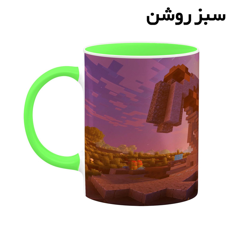 فاکس شاپ ماگ کاکتی طرح ماینکرافت minecraft مدل mgh41461