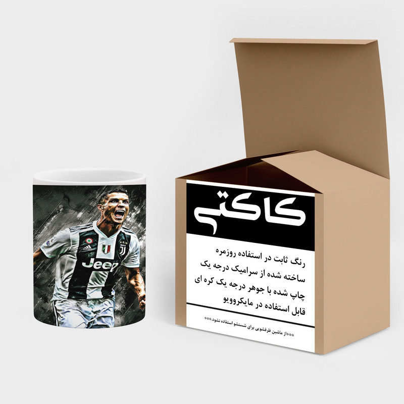 فاکس شاپ ماگ کاکتی طرح Ronaldo رونالدو مدل mgh43036