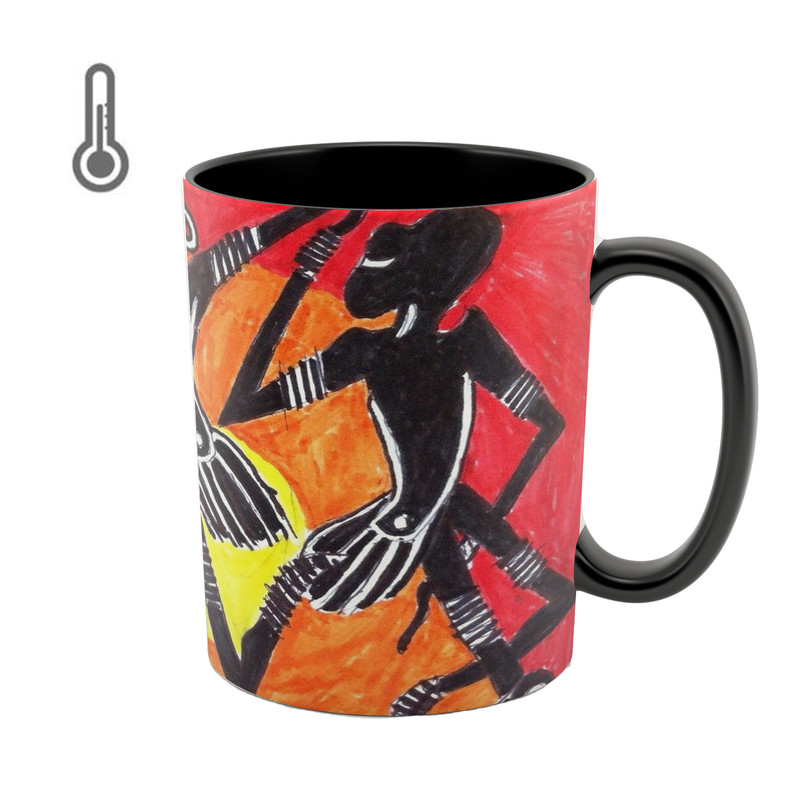 فاکس شاپ ماگ حرارتی طرح african pattern