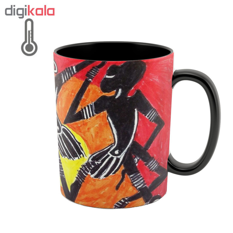 فاکس شاپ ماگ حرارتی طرح african pattern