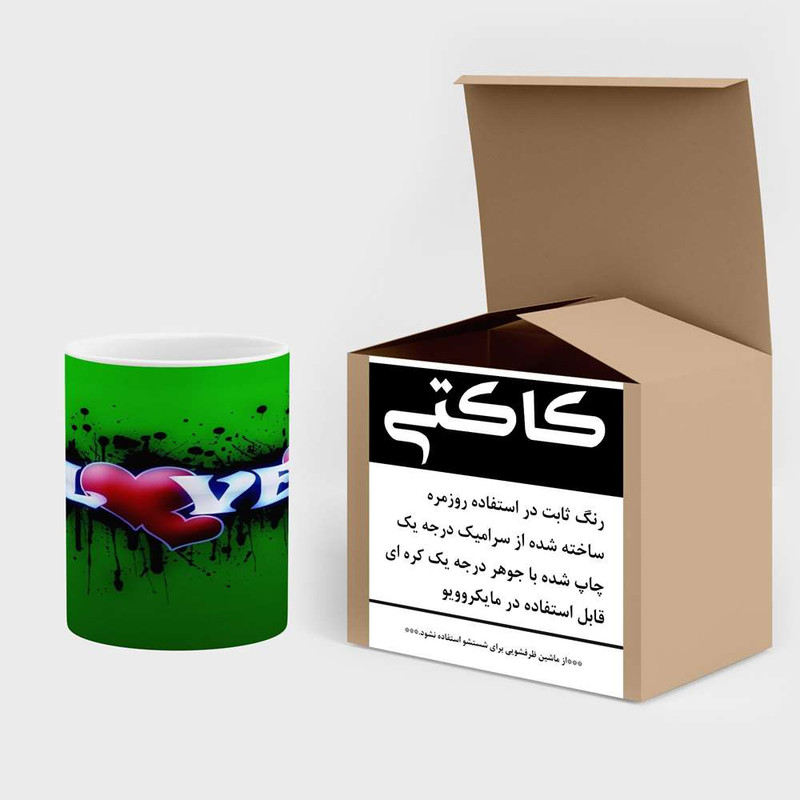 فاکس شاپ ماگ کاکتی مدل لاو کد mgh18435