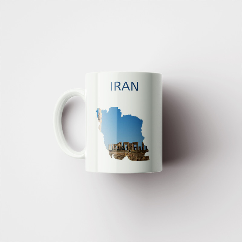 فاکس شاپ ماگ پادآفرین مدل نقشه ایران کد PM4201