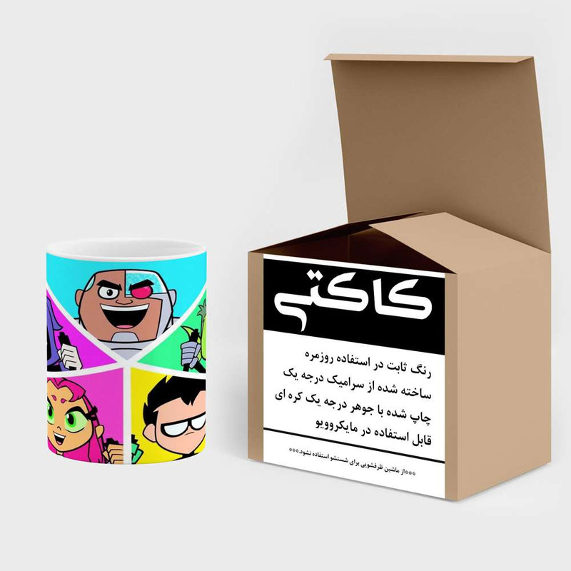 فاکس شاپ  ماگ کاکتی مدل کارتون Teen Titans Go کد mgh23371