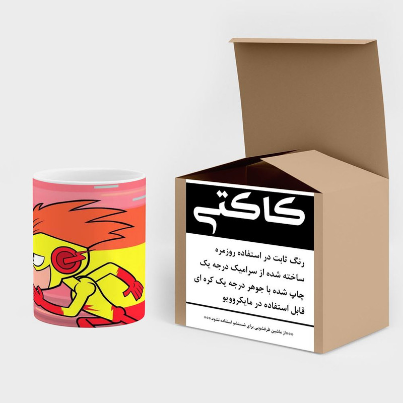 فاکس شاپ ماگ کاکتی مدل Kid Flash کد mgh39318