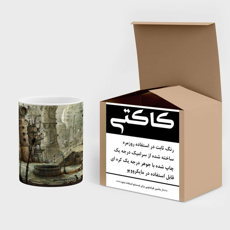 فاکس شاپ ماگ کاکتی مدل نقاشی کارتونی کد mgh18795