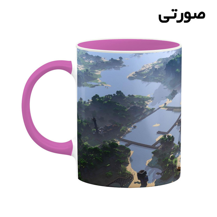 فاکس شاپ ماگ کاکتی طرح ماینکرافت minecraft مدل mgh41451