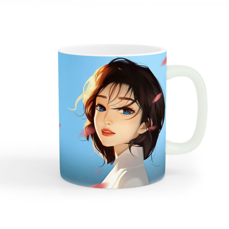 فاکس شاپ ماگ طرح دخترانه دختر جذاب کد wall-8287