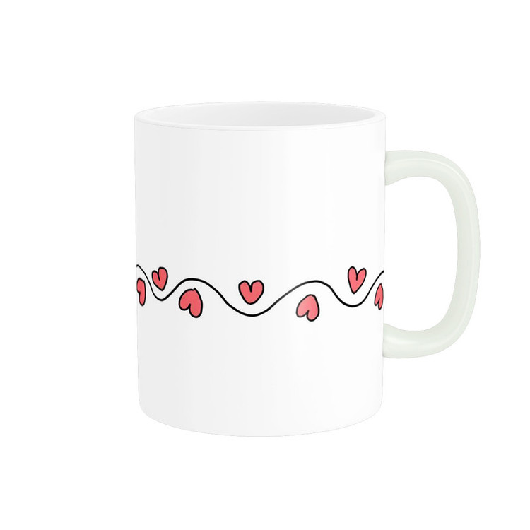 فاکس شاپ ماگ پاد آفرین مدل فانتزی طرح قلب عشق love عاشقانه کادو کد p12048