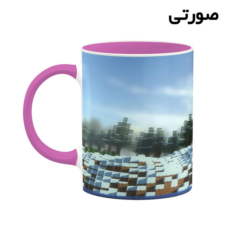 فاکس شاپ ماگ کاکتی طرح ماینکرافت minecraft مدل mgh41090