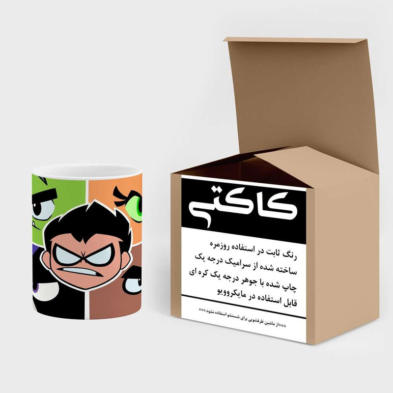 فاکس شاپ  ماگ کاکتی مدل کارتون Teen Titans Go کد mgh23345