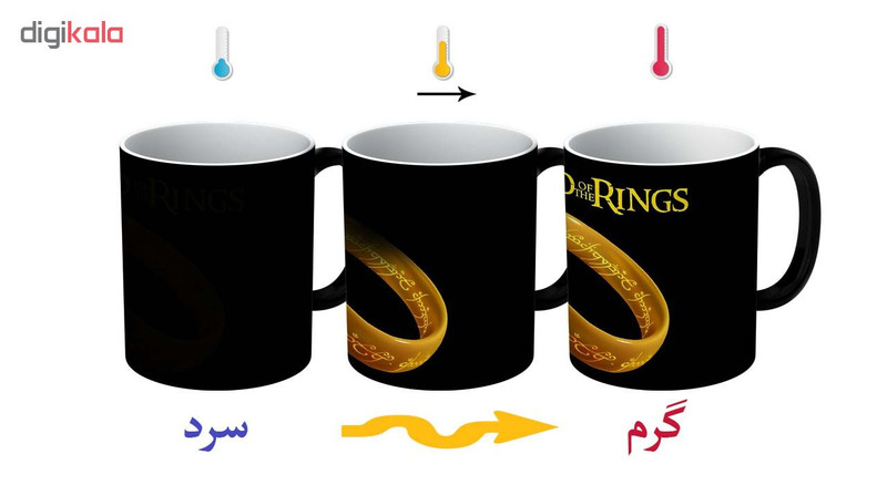 فاکس شاپ ماگ حرارتی طرح ارباب حلقه ها مدل Movie 00016