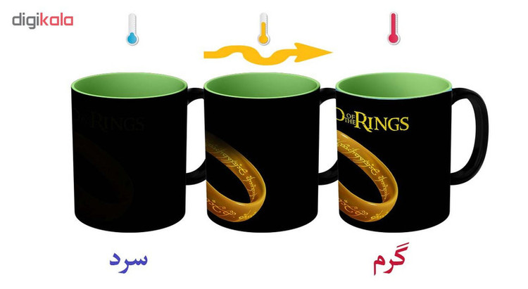 فاکس شاپ ماگ حرارتی طرح ارباب حلقه ها مدل Movie 00016
