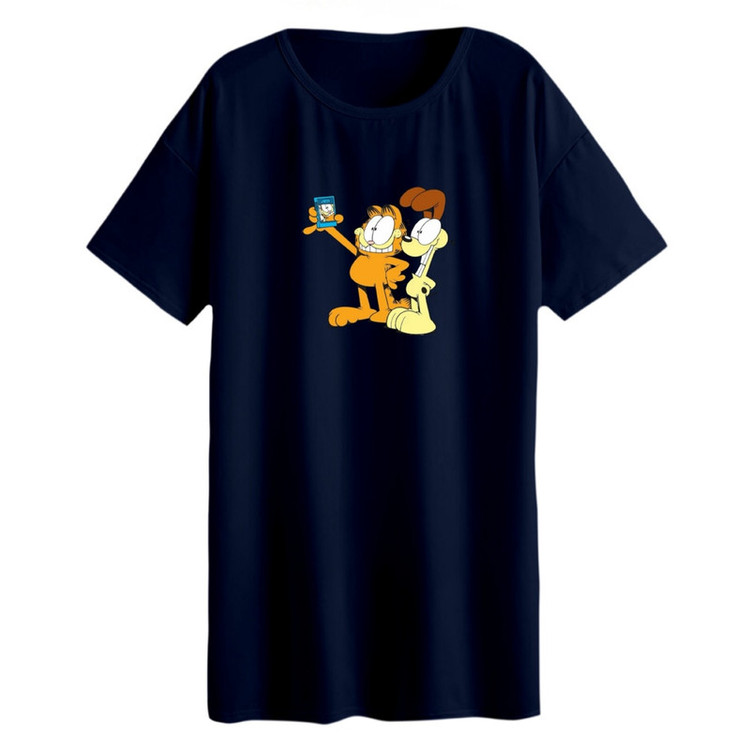 تی شرت لانگ آستین کوتاه زنانه مدل گارفیلد کد 06