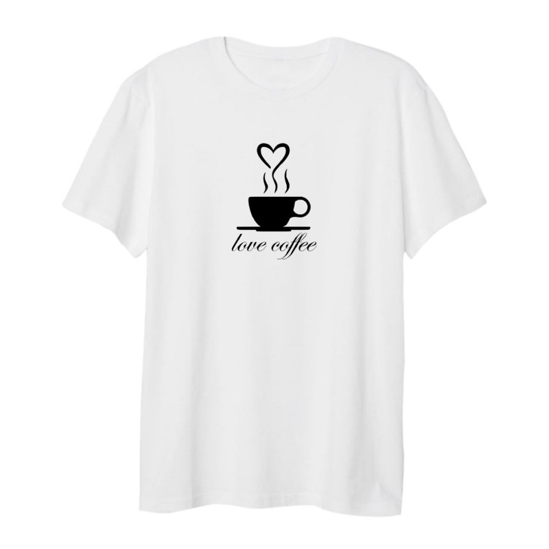 تی شرت لانگ زنانه مدل love coffee