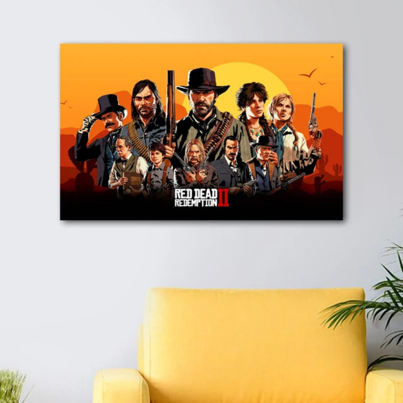تابلو شاسی عرش مدل گیم رد دد Red Dead کد As2850