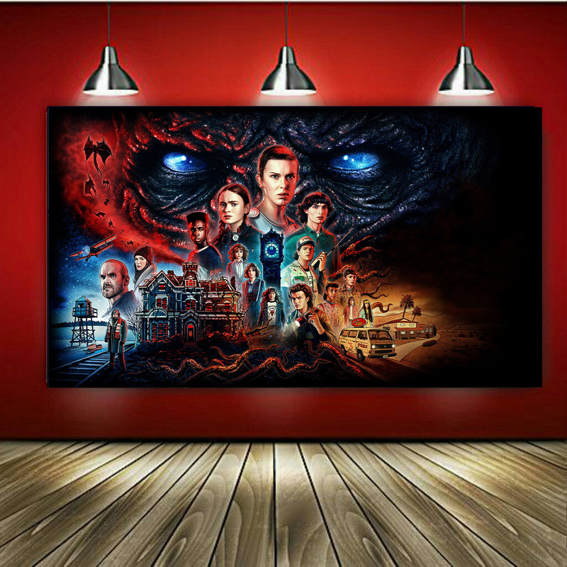 تابلو شاسی طرح سریال Stranger Things کد AR890