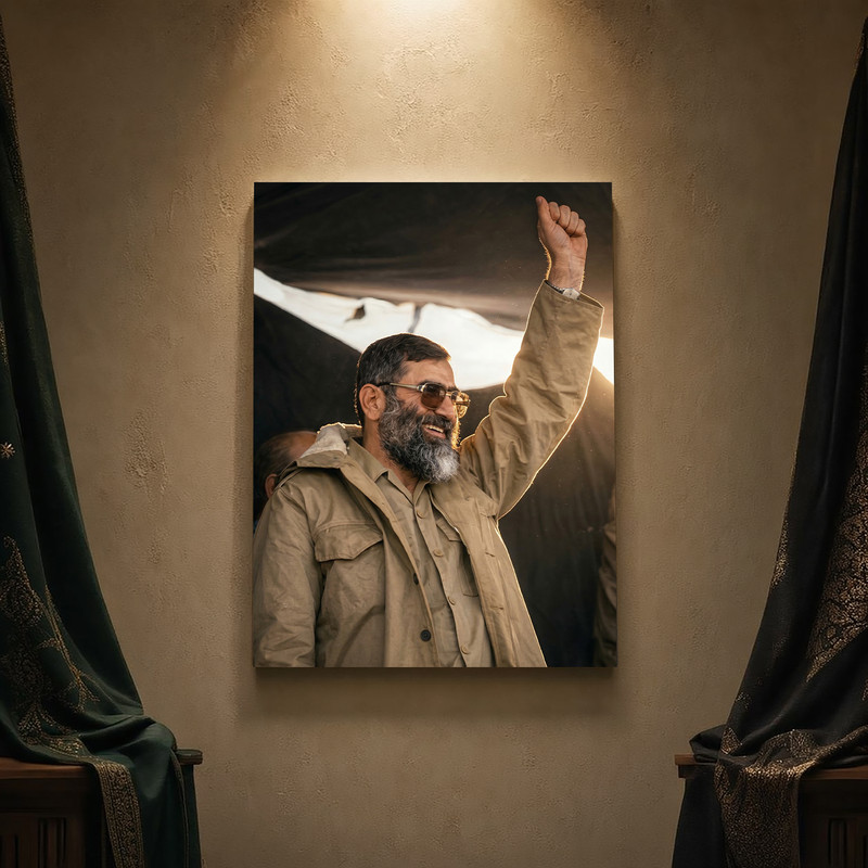 تابلو شاسی مدل مذهبی طرح رهبر شهید امام خامنه‌ای کد 273SM