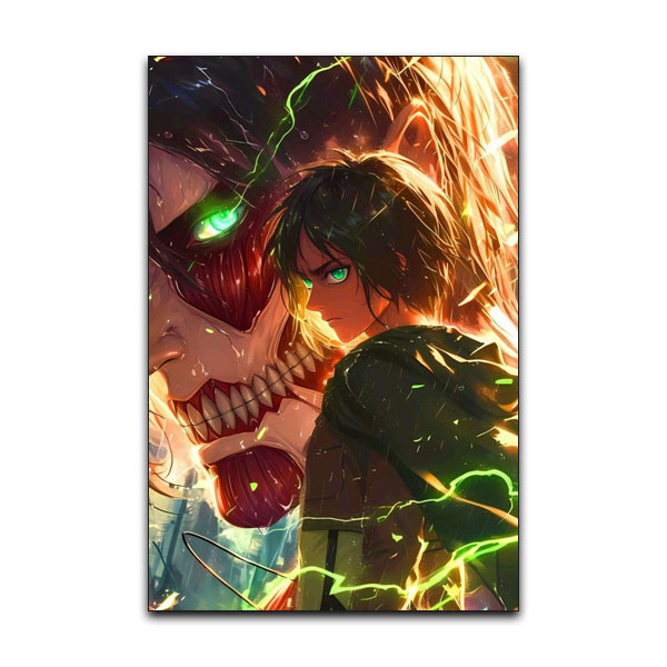 تابلو شاسی گوفی مدل ارن یگر انیمه اتک آن تایتان طرح AOT Eren Yeager Attack on Titan Anime کد SIDE82