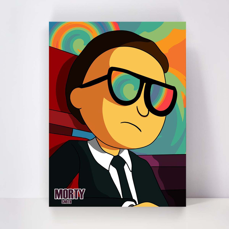 تابلو شاسی مدل Rick and Morty کد S-5056