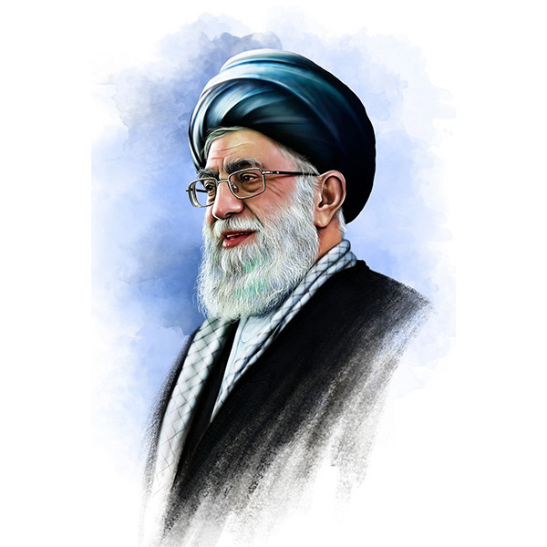 تابلو شاسی رومیزی طرح رهبر سید علی خامنه ای مدل AG-263