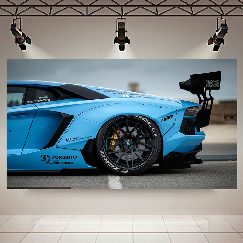 تابلو شاسی طرح ماشین مدل لامبورگینی Aventador کد AR4150