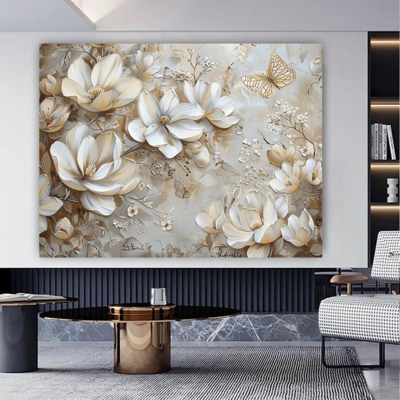 پوستر پارچه ای طرح مخمل نقاشی مدل انتزاعی کد PY550
