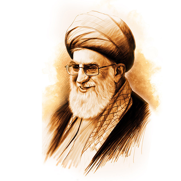 تابلو شاسی رومیزی طرح رهبر سید علی خامنه ای مدل AG-245