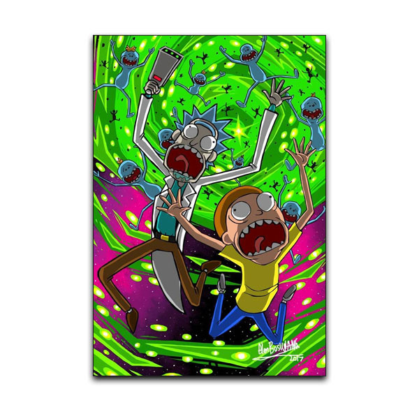 تابلو شاسی گوفی مدل انیمیشن ریک و مورتی طرح Rick and Morty کد GRE58