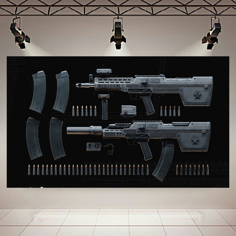 تابلو شاسی طرح اسلحه مدل AK1001 کد AR599