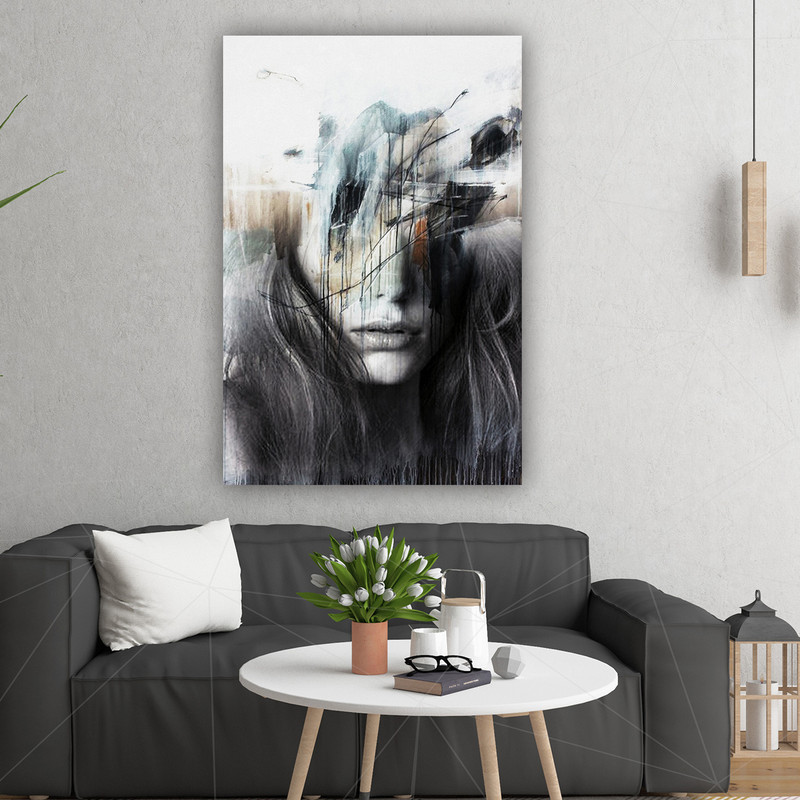 تابلو شاسی طرح Abstract elegance کد 448