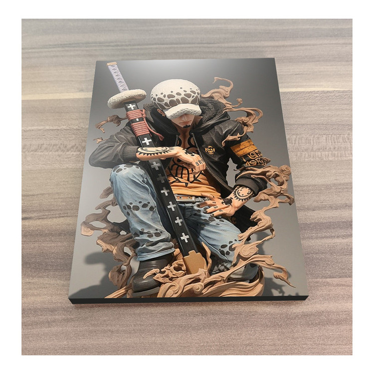 تابلو شاسی گوفی مدل ترافالگار لا انیمه وان پیس طرح One Piece Law کد WG258