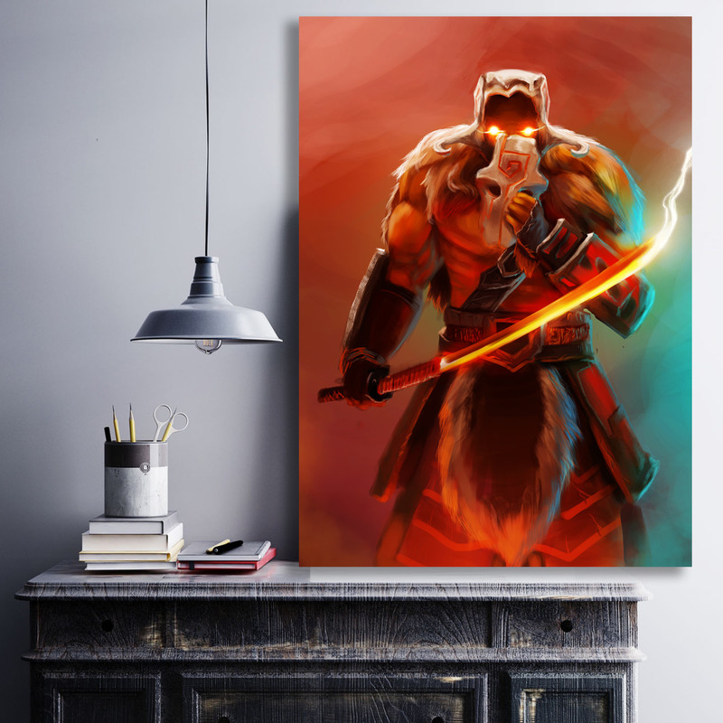 تابلو شاسی گالری استاربوی طرح Juggernaut مدل بازی Dota 2