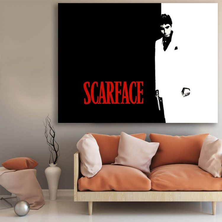 تابلو شاسی گالری استاربوی طرح فیلم Scarface مدل Al Pacino 6