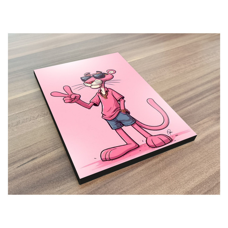 تابلو شاسی گوفی مدل انیمیشن پلنگ صورتی طرح Pink Panther کد GE53