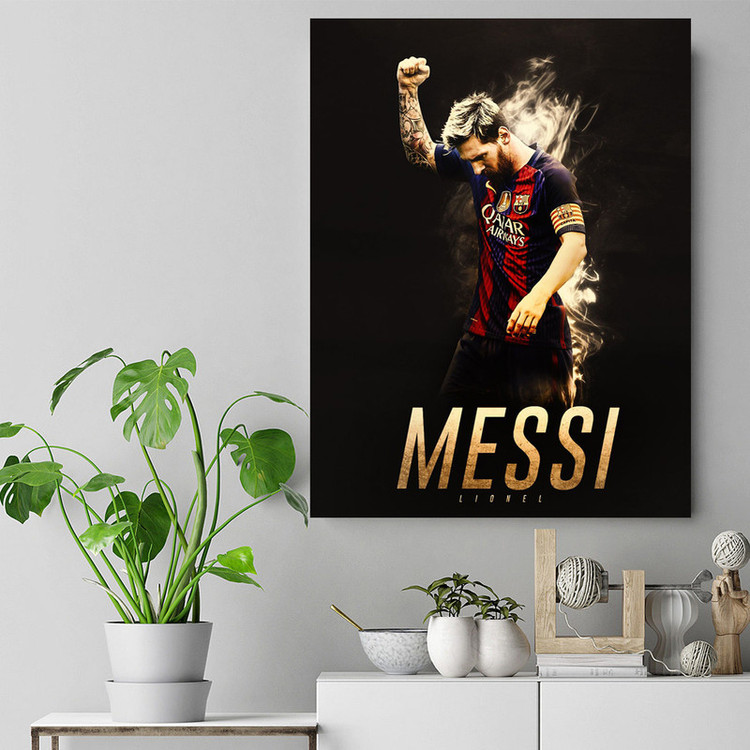 تابلو شاسی گالری استاربوی طرح مسی مدل Football 4
