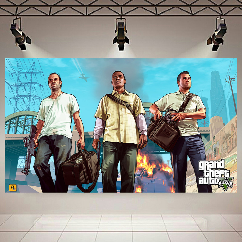 تابلو بوم طرح GAME مدل GTA V کد AR6320