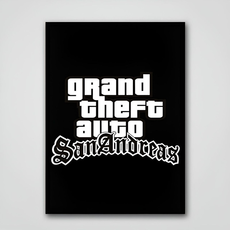 تابلو طرح بازی gta