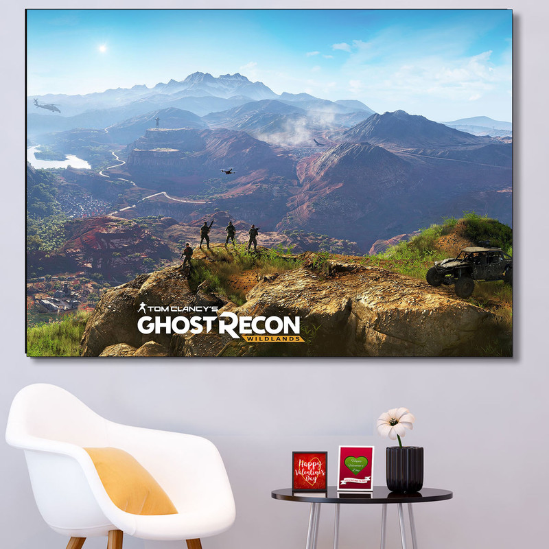 تابلو شاسی گالری استاربوی طرح بازی Ghost Recon مدل Gaming 01