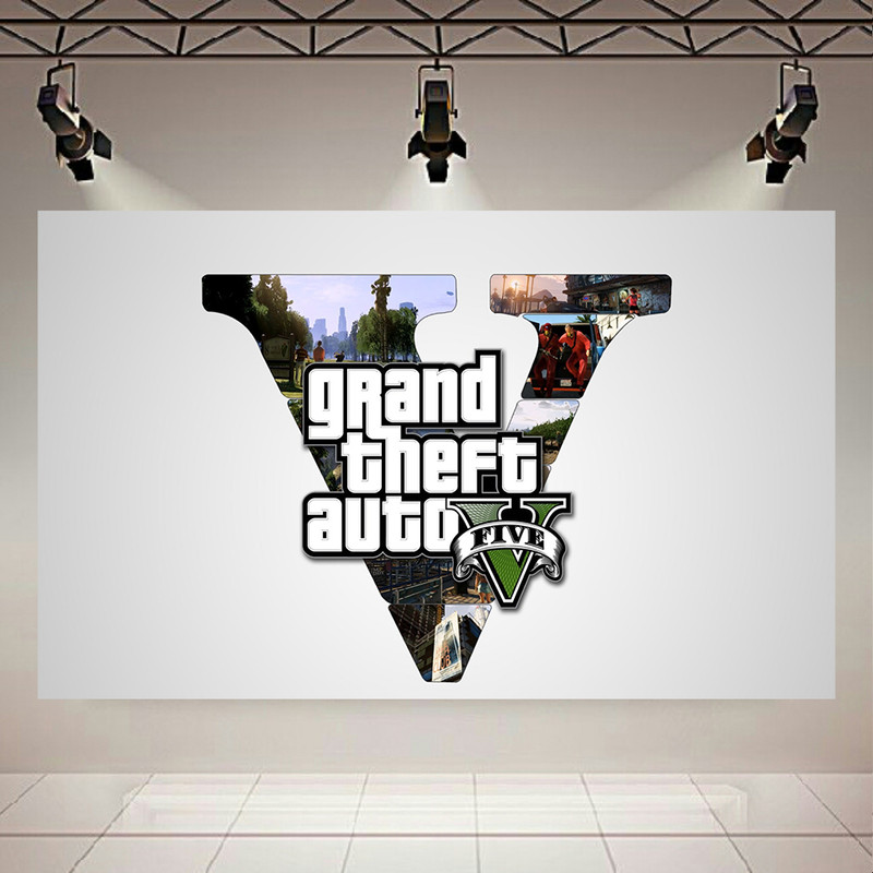 تابلو شاسی طرح GAME مدل GTA V کد AR594